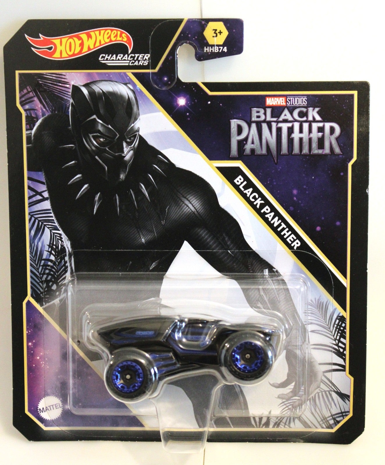 Set of 2 Hot Wheels 2023 Marvel Character Cars - MCU Black Panther & Shuri