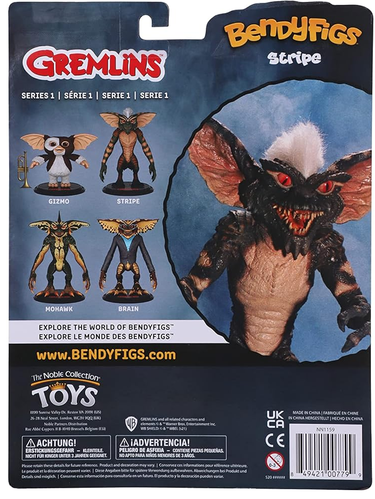 BendyFigs Gremlins Movie 7 Inch Figure - Stripe The Noble Collection