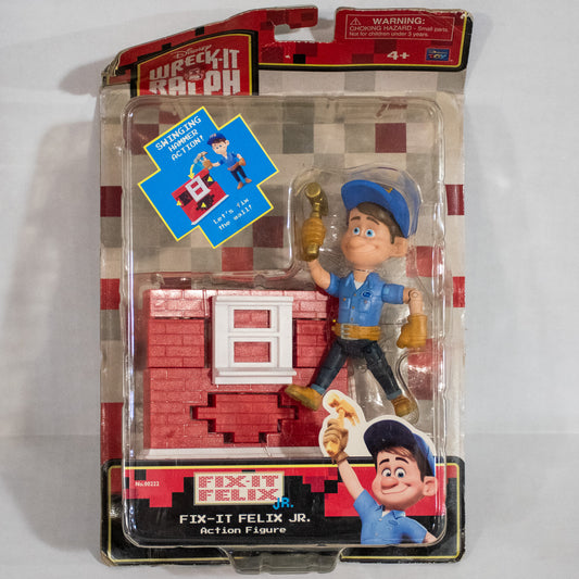 Disney Fix-It Felix Jr Swinging Hammer Wreck-It Ralph Good Action Figure Bad Box