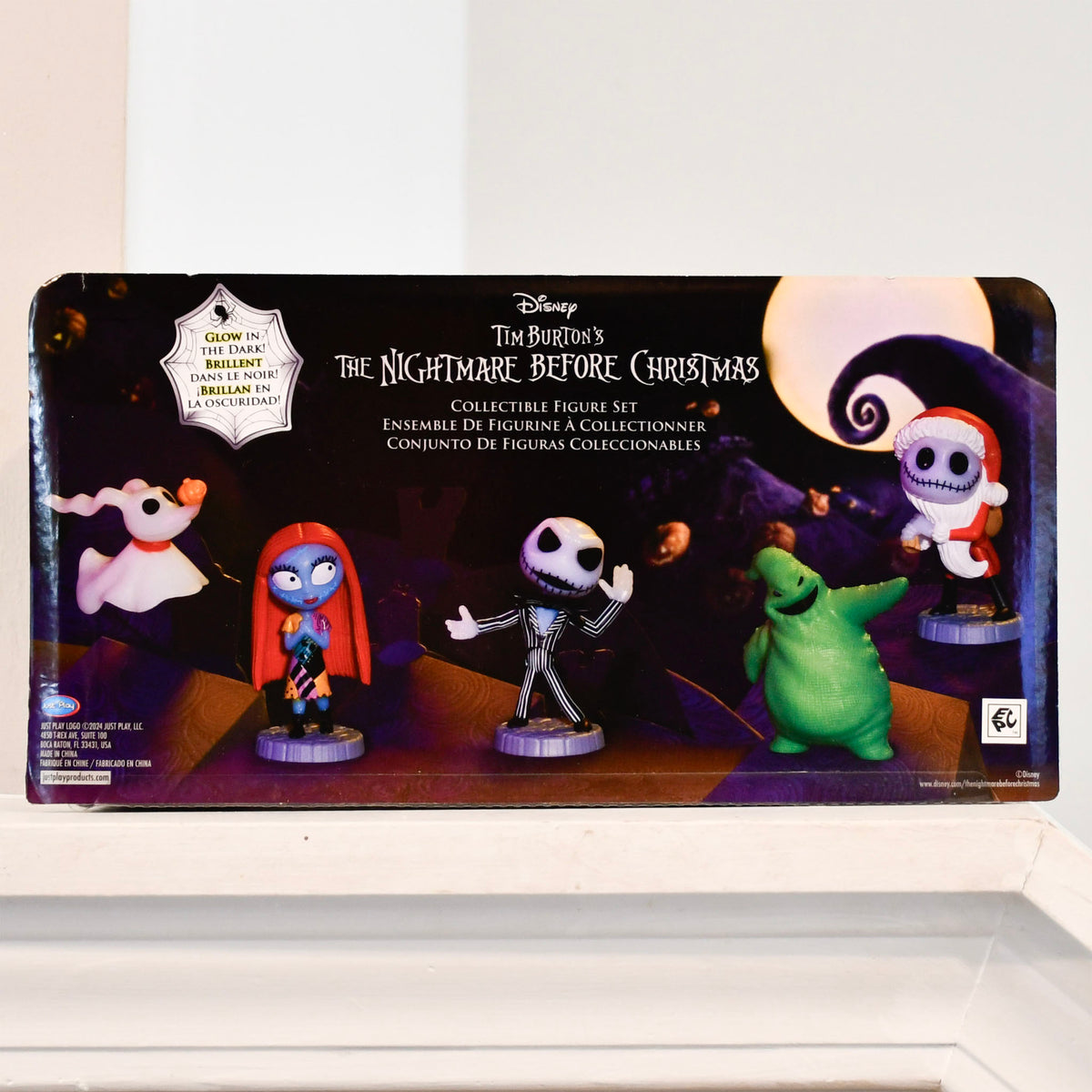 Disney's Nightmare Before Christmas Glow in Dark 5 Piece Minifigure Set