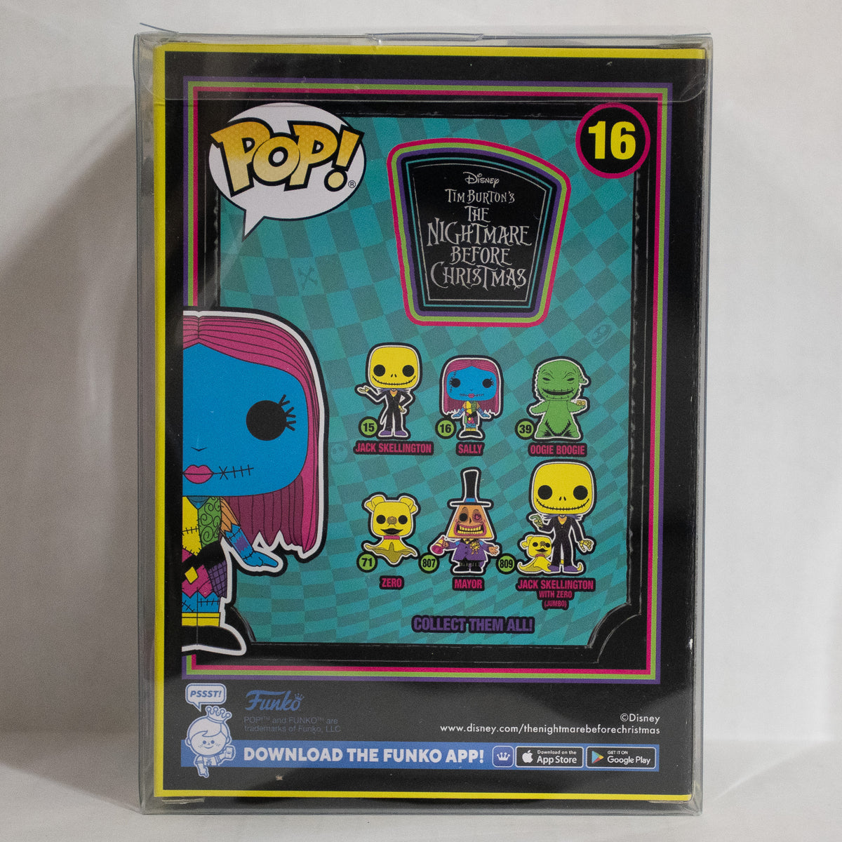 Funko Pop! Nightmare Before Christmas Blacklight Set Of 8 Tim Burton Jack Sally