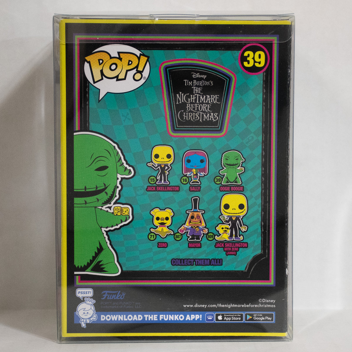 Funko Pop! Nightmare Before Christmas Blacklight Set Of 8 Tim Burton Jack Sally