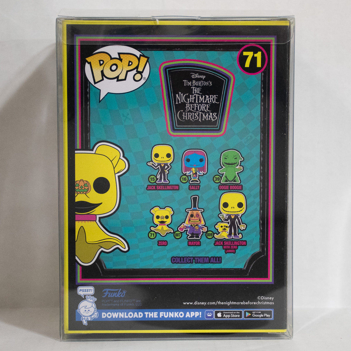 Funko Pop! Nightmare Before Christmas Blacklight Set Of 8 Tim Burton Jack Sally