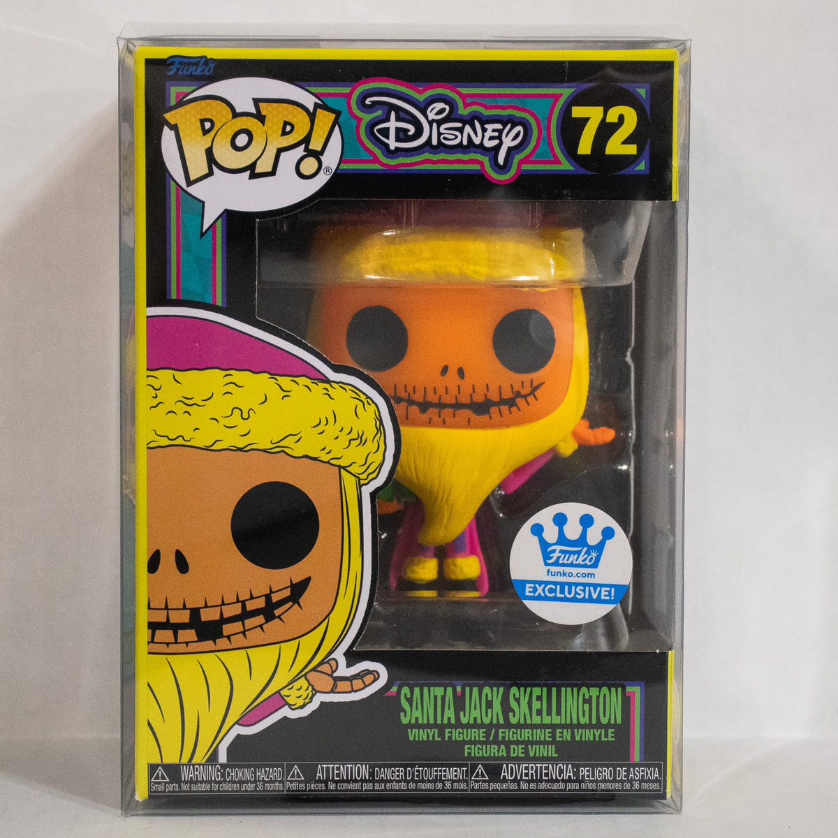Funko Pop! Nightmare Before Christmas Blacklight Set Of 8 Tim Burton Jack Sally