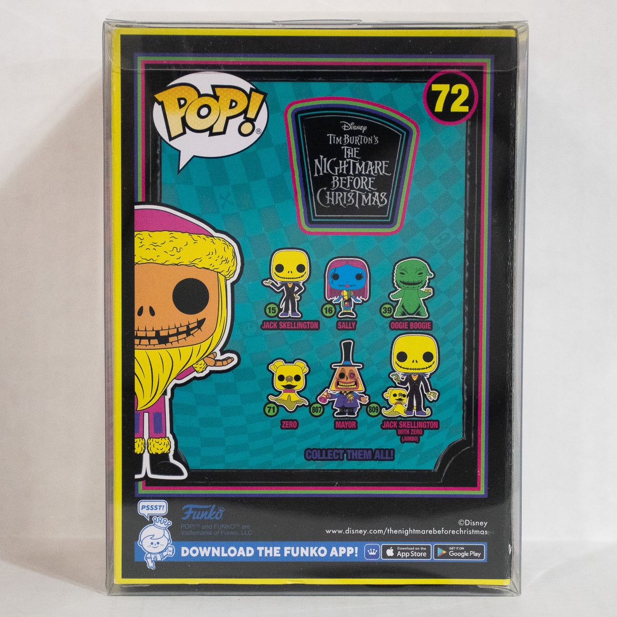 Funko Pop! Nightmare Before Christmas Blacklight Set Of 8 Tim Burton Jack Sally
