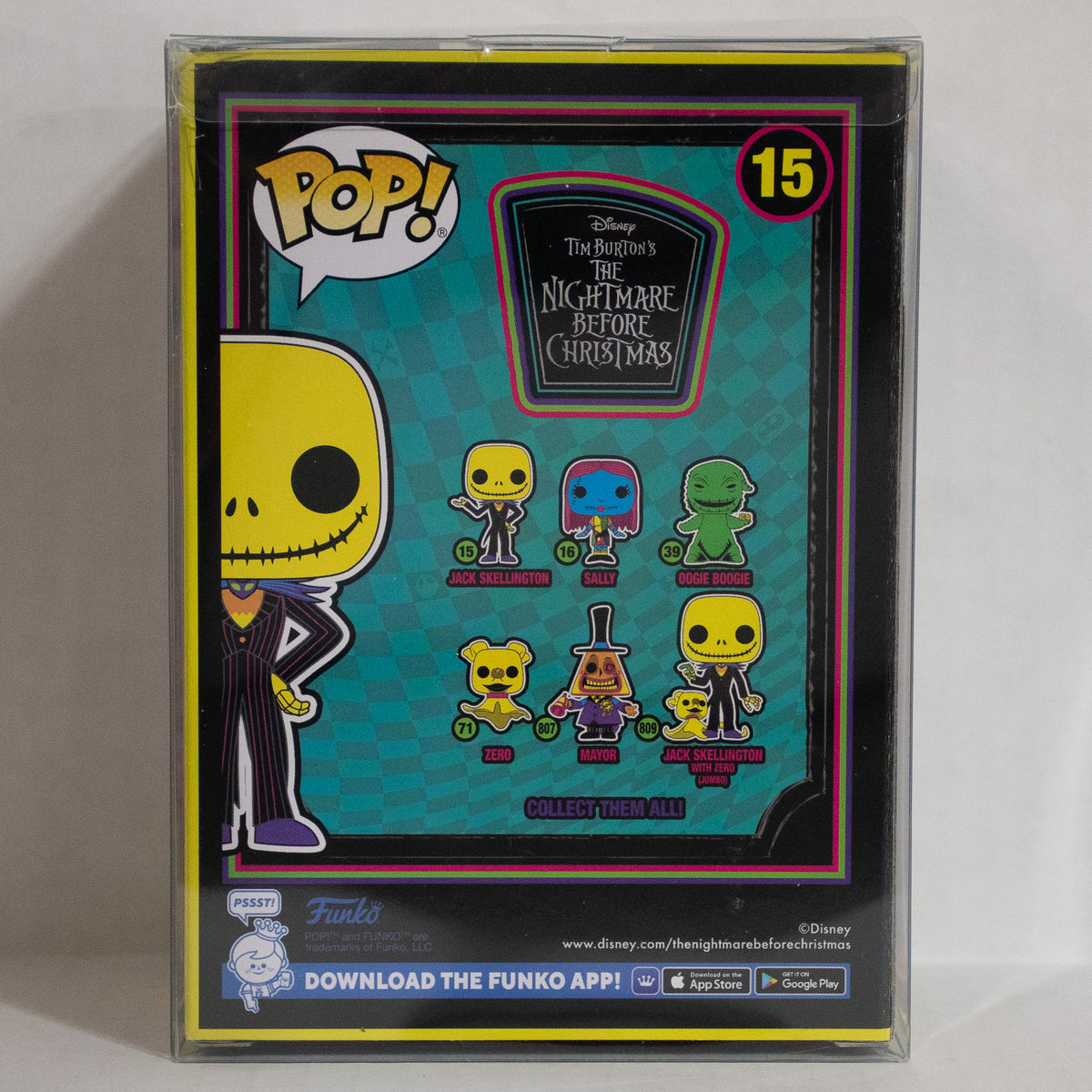 Funko Pop! Nightmare Before Christmas Blacklight Set Of 8 Tim Burton Jack Sally