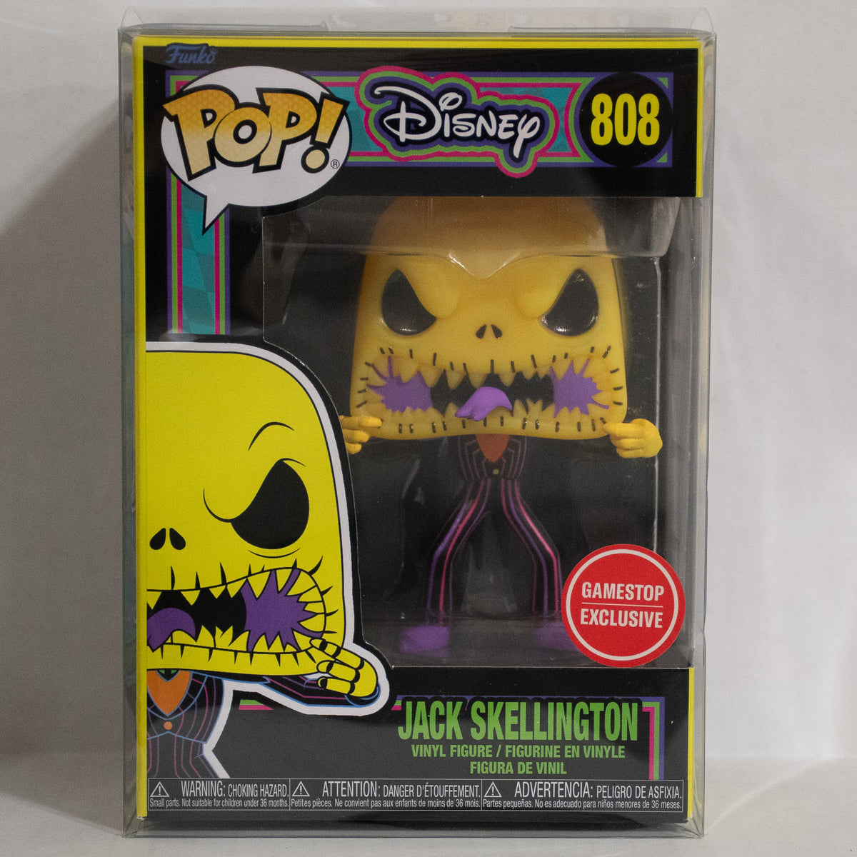 Funko Pop! Nightmare Before Christmas Blacklight Set Of 8 Tim Burton Jack Sally
