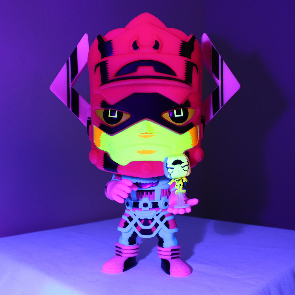 Galactus with Silver Surfer Funko Pop Marvel Black Light Vinyl Figure 809
