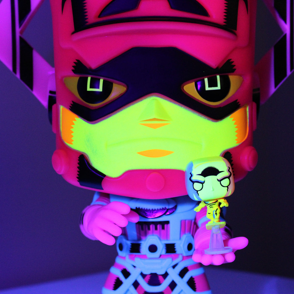 Galactus with Silver Surfer Funko Pop Marvel Black Light Vinyl Figure 809
