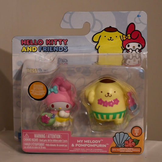 Hello Kitty Friends Keroppi & Cinnamoroll Tropical Party Series 3 Figure 2 Pack