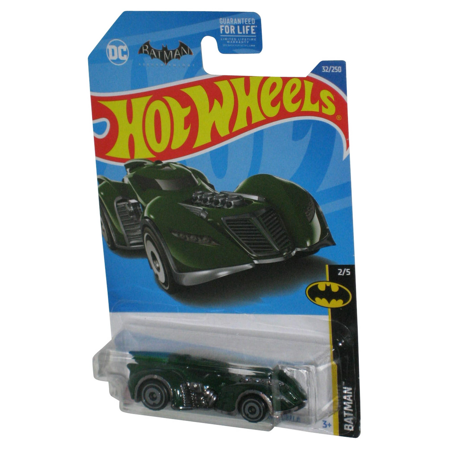 Hot Wheels DC Batman Arkham Asylum Batmobile (2021) Green Car 32/250