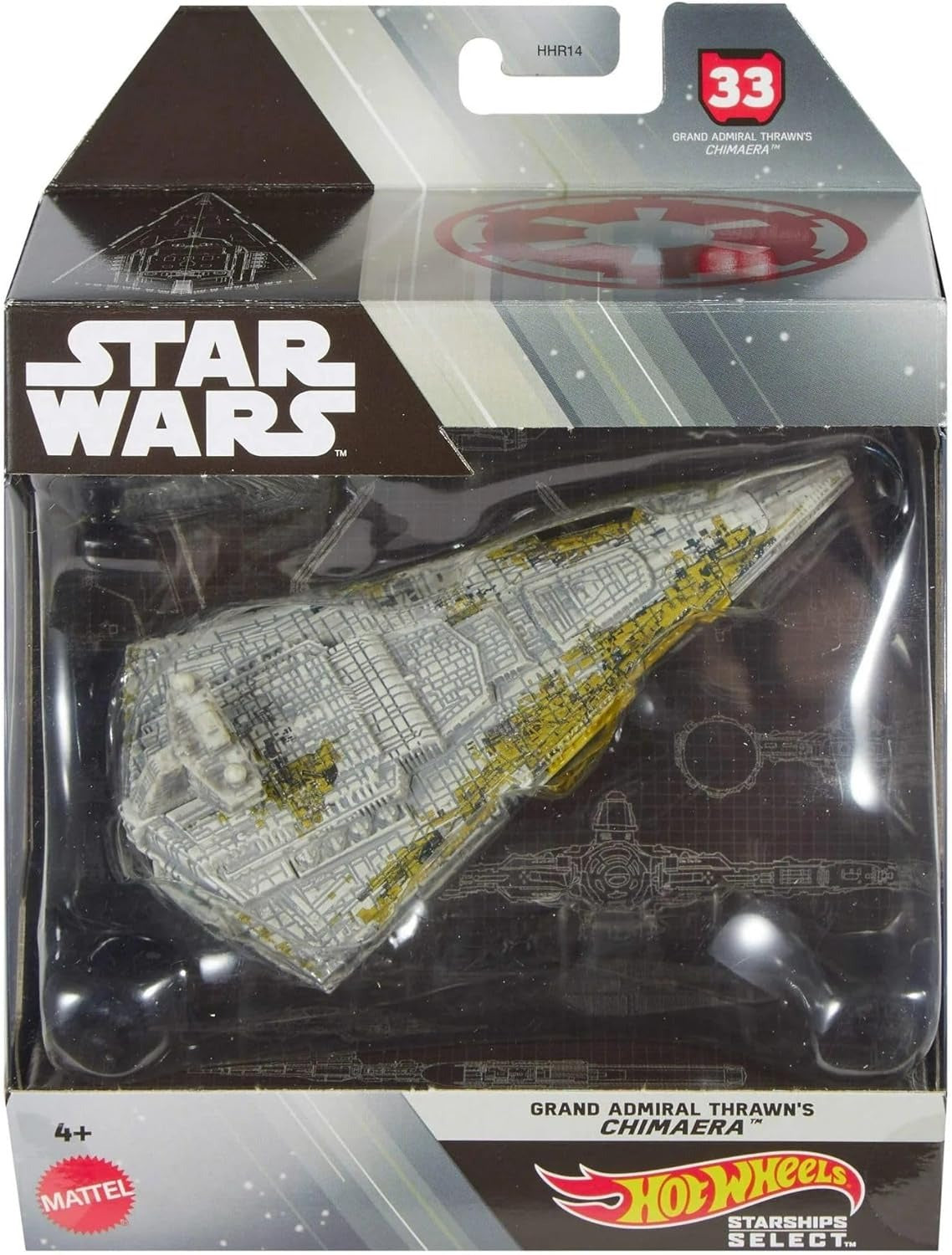 Hot Wheels Star Wars Starships Select Grand Admiral Thrawn's Chimaera
