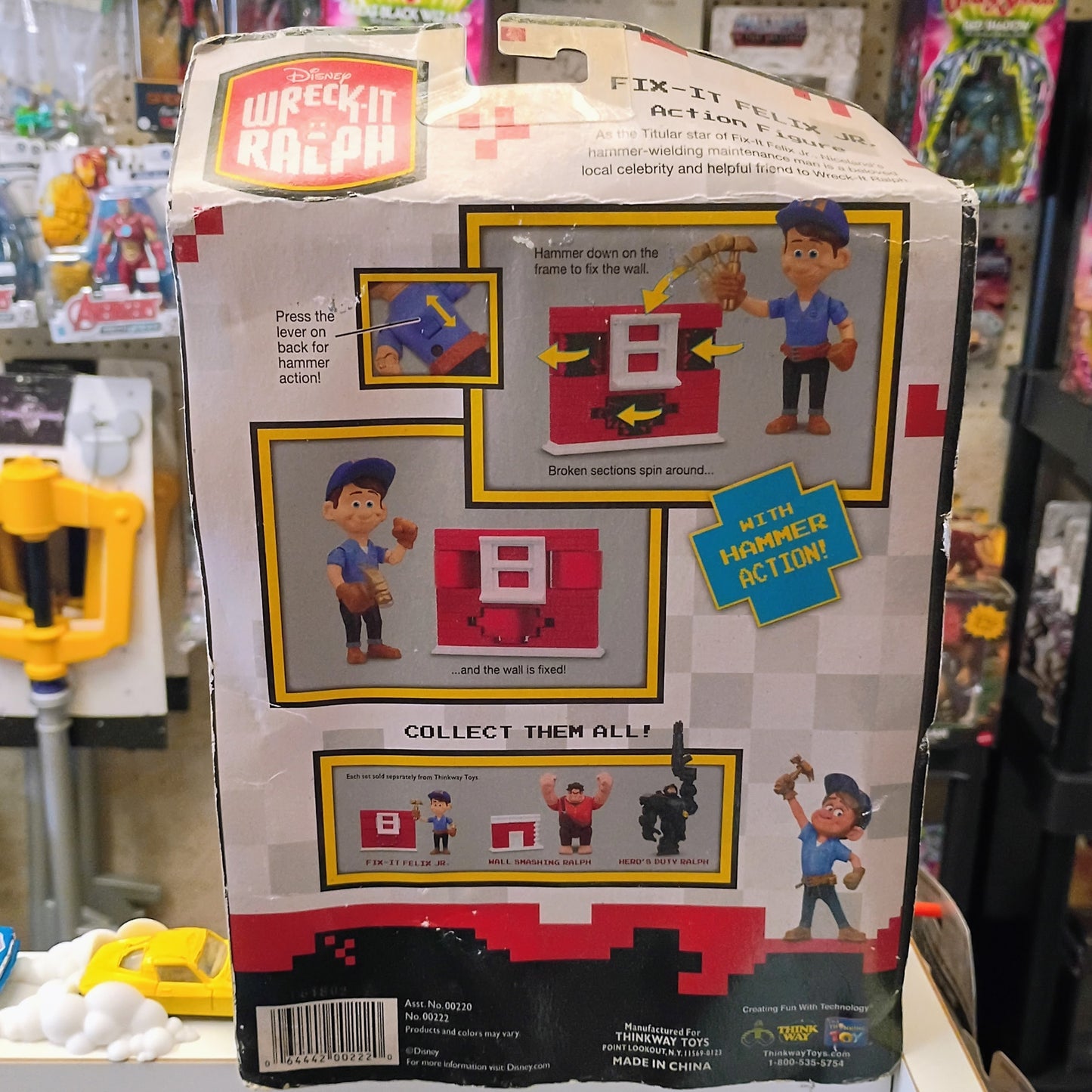 Disney Fix-It Felix Jr Swinging Hammer Wreck-It Ralph Good Action Figure Bad Box