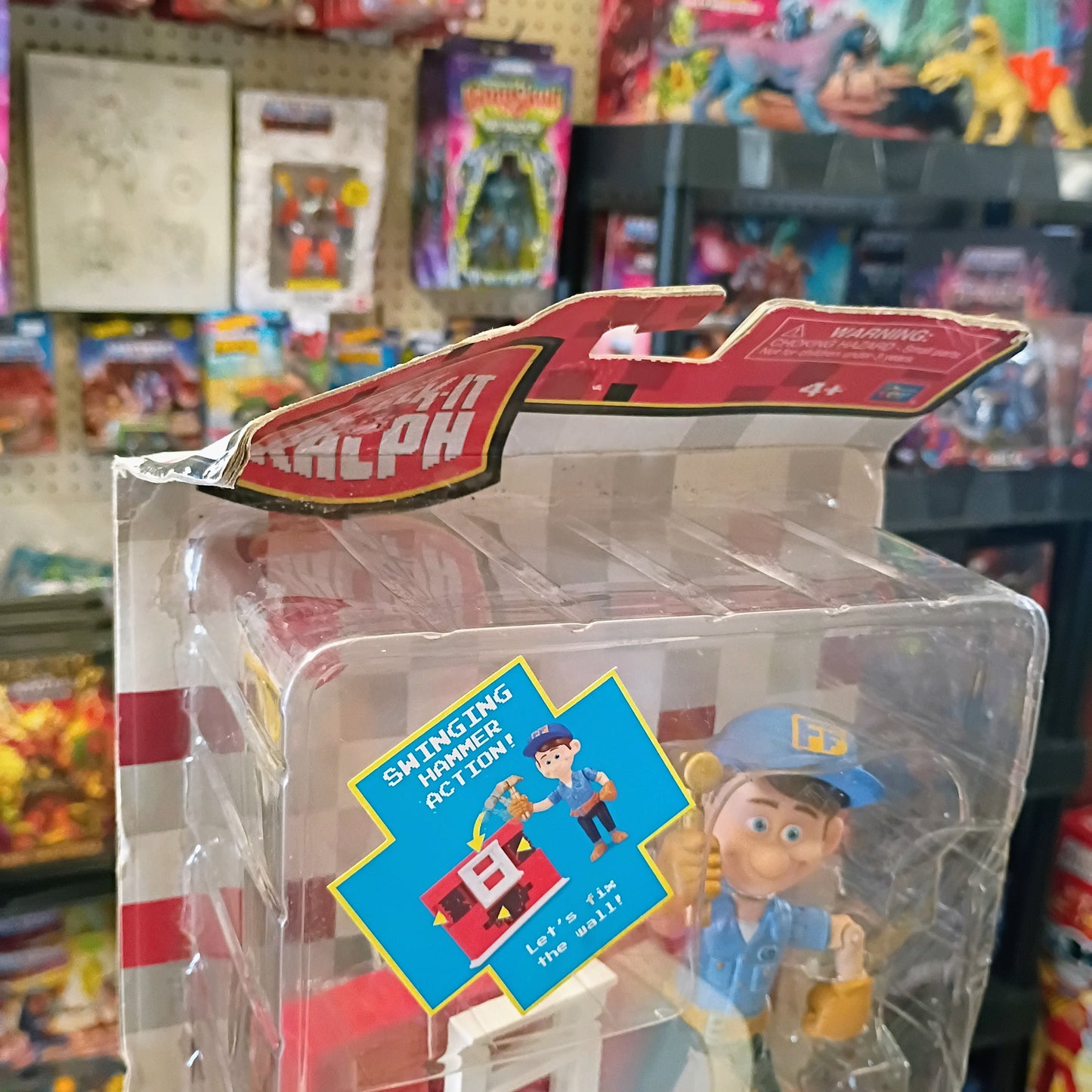 Disney Fix-It Felix Jr Swinging Hammer Wreck-It Ralph Good Action Figure Bad Box