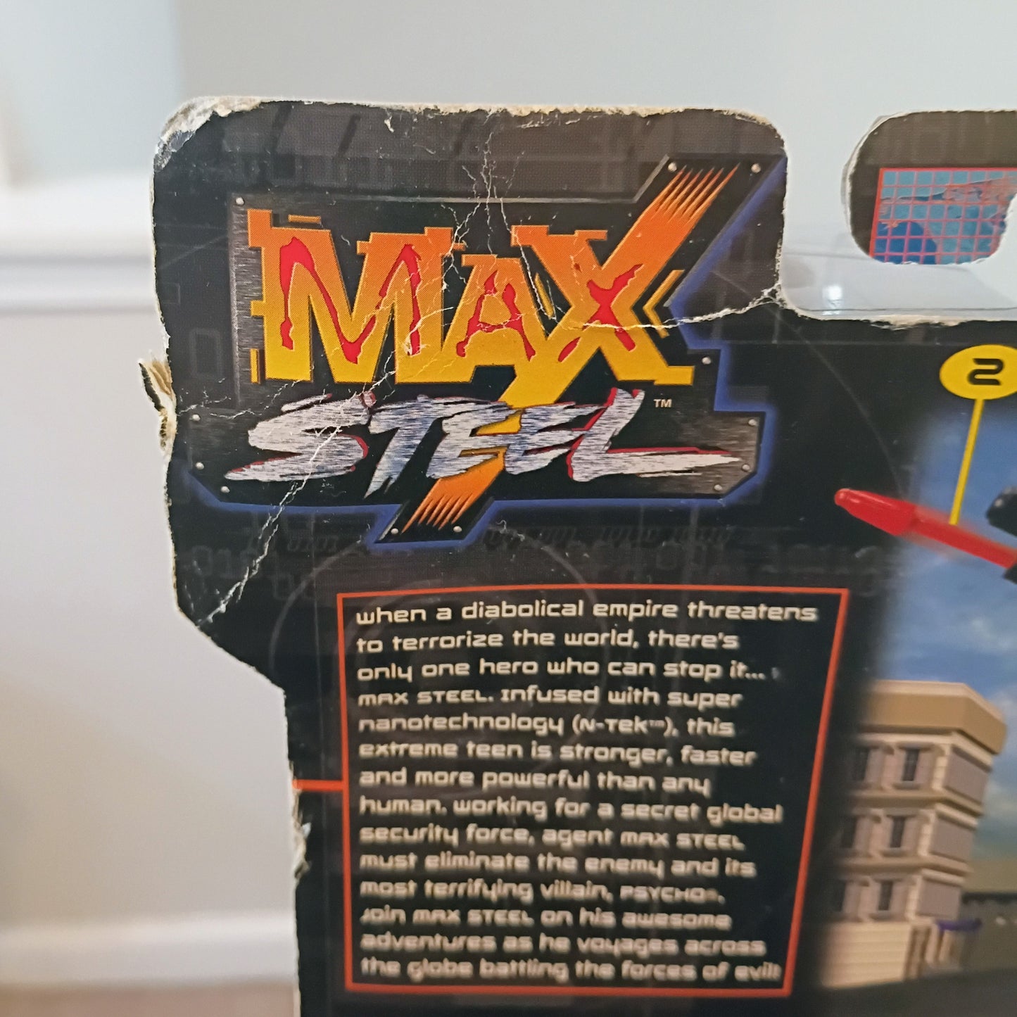 Max Steel N-Tek Force 12" Action Figure w/ Ultra Combat Rifle (Rough Box) 1999
