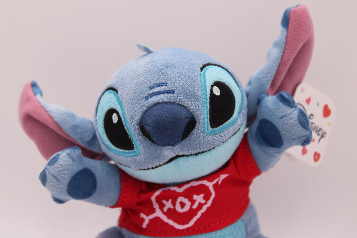 Valentine's Day Stitch 5 Inch Plush Disney XOX Red Shirt