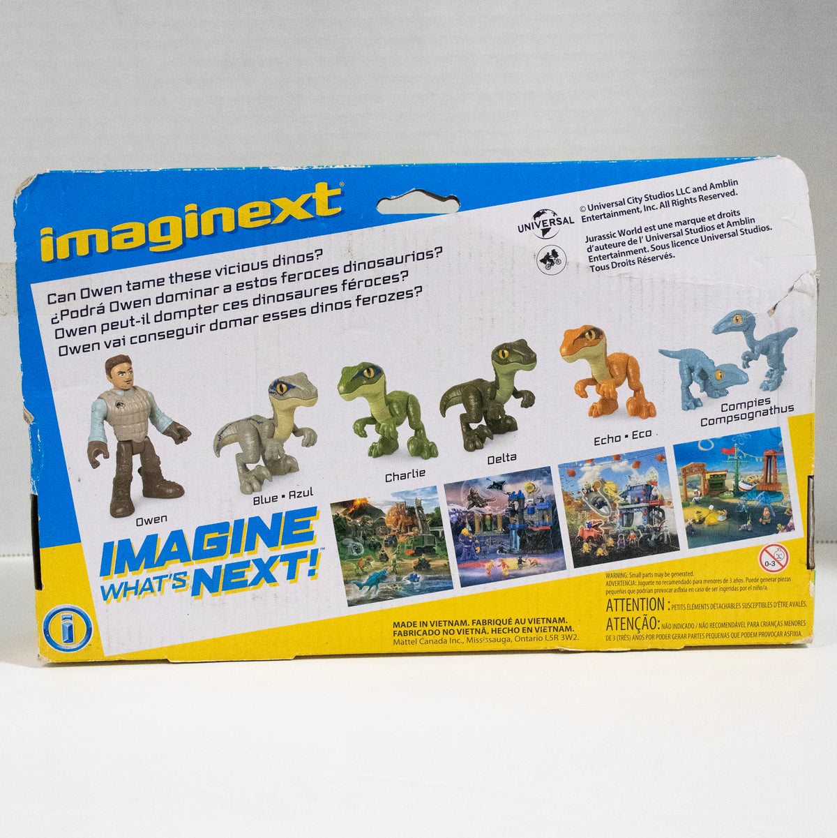 Imaginext Jurassic World Raptor Trainer Set 6 Raptors & Owen Figure