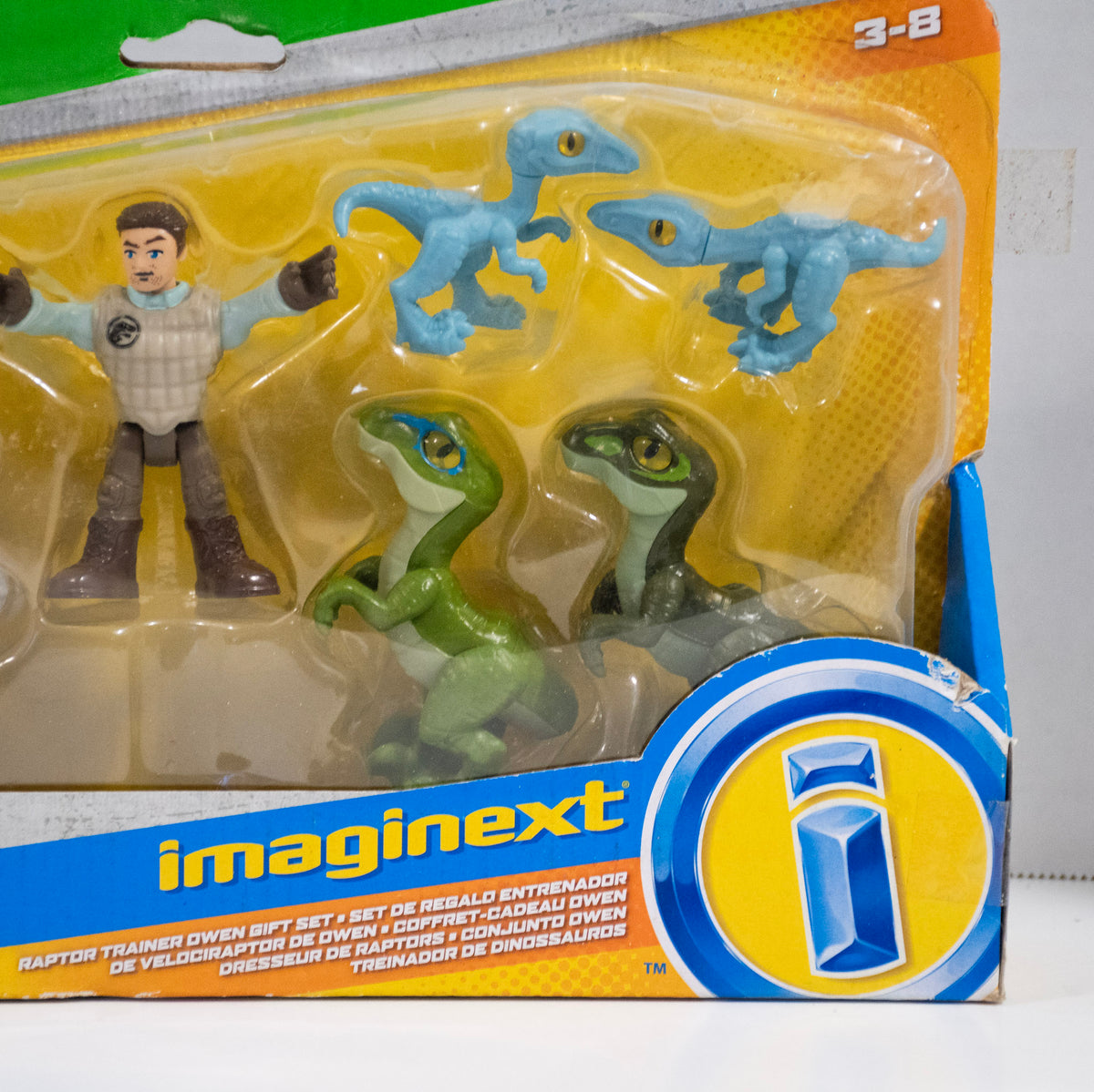 Imaginext Jurassic World Raptor Trainer Set 6 Raptors & Owen Figure