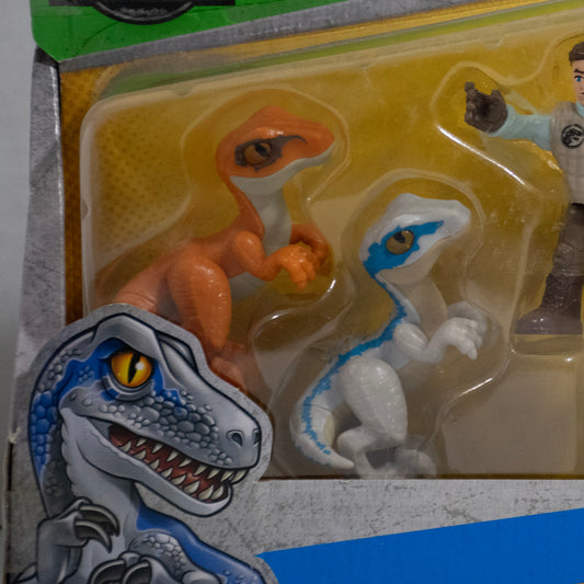 Imaginext Jurassic World Raptor Trainer Set 6 Raptors & Owen Figure