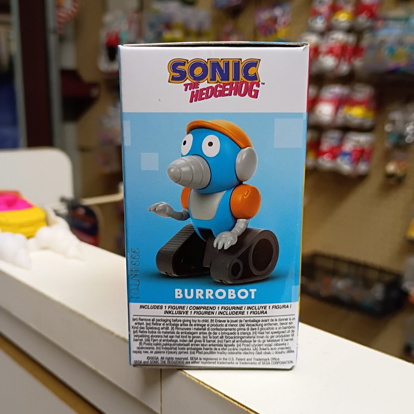 Jakks Pacific Sonic The Hedgehog Action Mini Figure Burrobot 2.5 Inch