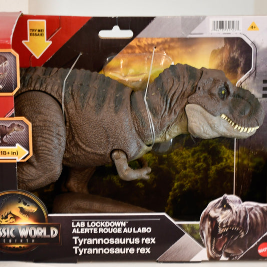 Jurassic World Rebirth Lab Lockdown Tyrannosaurus Rex Dinosaur T-Rex Figure 2024