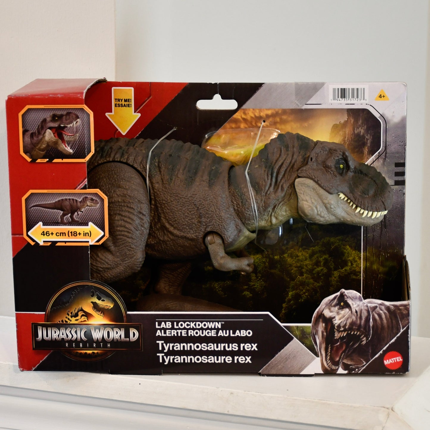 Jurassic World Rebirth Lab Lockdown Tyrannosaurus Rex Dinosaur T-Rex Figure 2024
