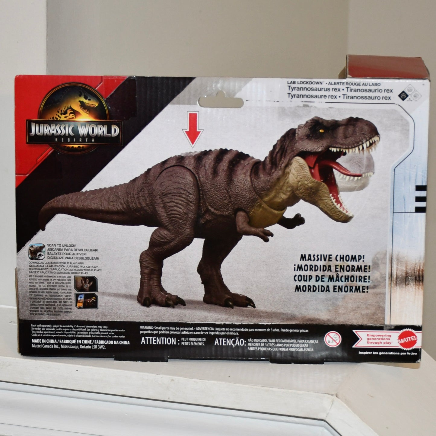 Jurassic World Rebirth Lab Lockdown Tyrannosaurus Rex Dinosaur T-Rex Figure 2024
