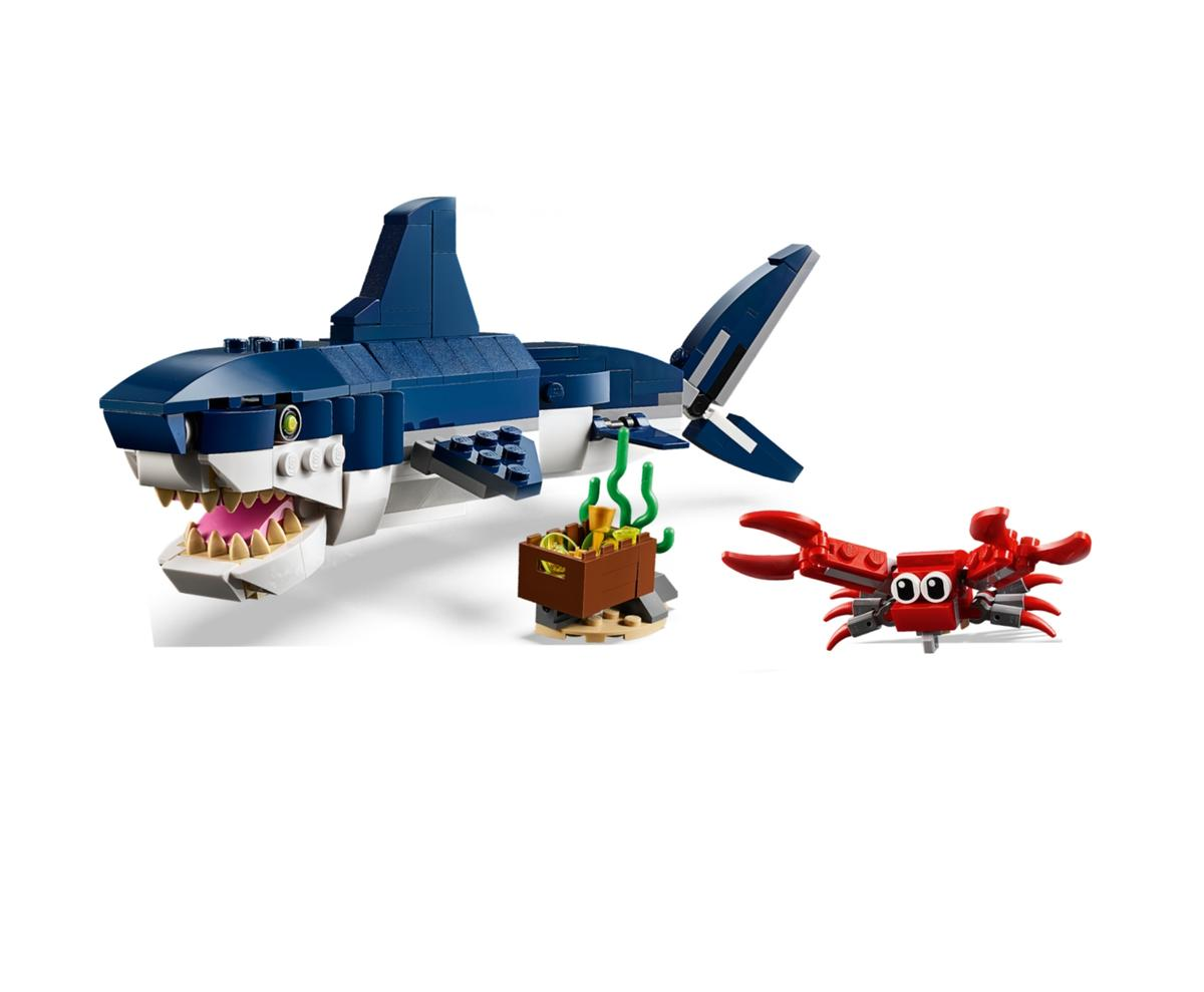LEGO Creator 3 in 1 Deep Sea Creatures (31088) - Shark & Crab to Squid to Angler Fish