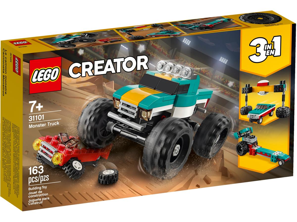 LEGO Creator 3in1 Monster Truck Toy 31101 Building Kit (163 Pieces)
