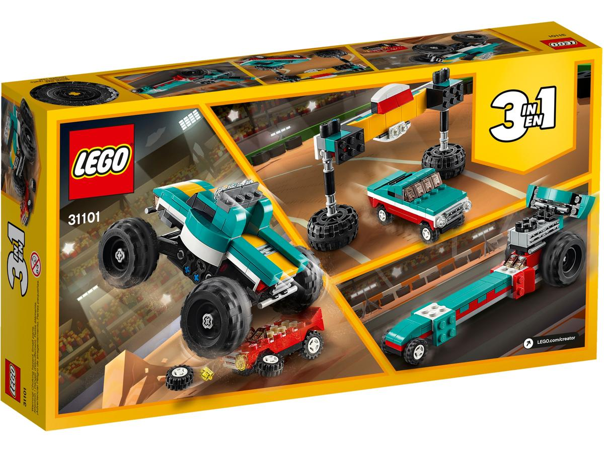 LEGO Creator 3in1 Monster Truck Toy 31101 Building Kit (163 Pieces)
