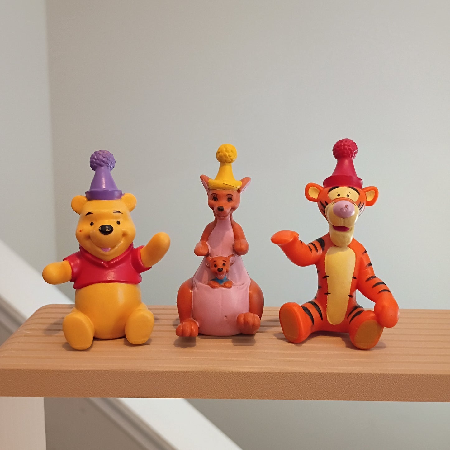 Lot of 3 Disney Winnie The Pooh, Tigger, Kanga/Roo PVC Figures Cake Toppers 3 Inch