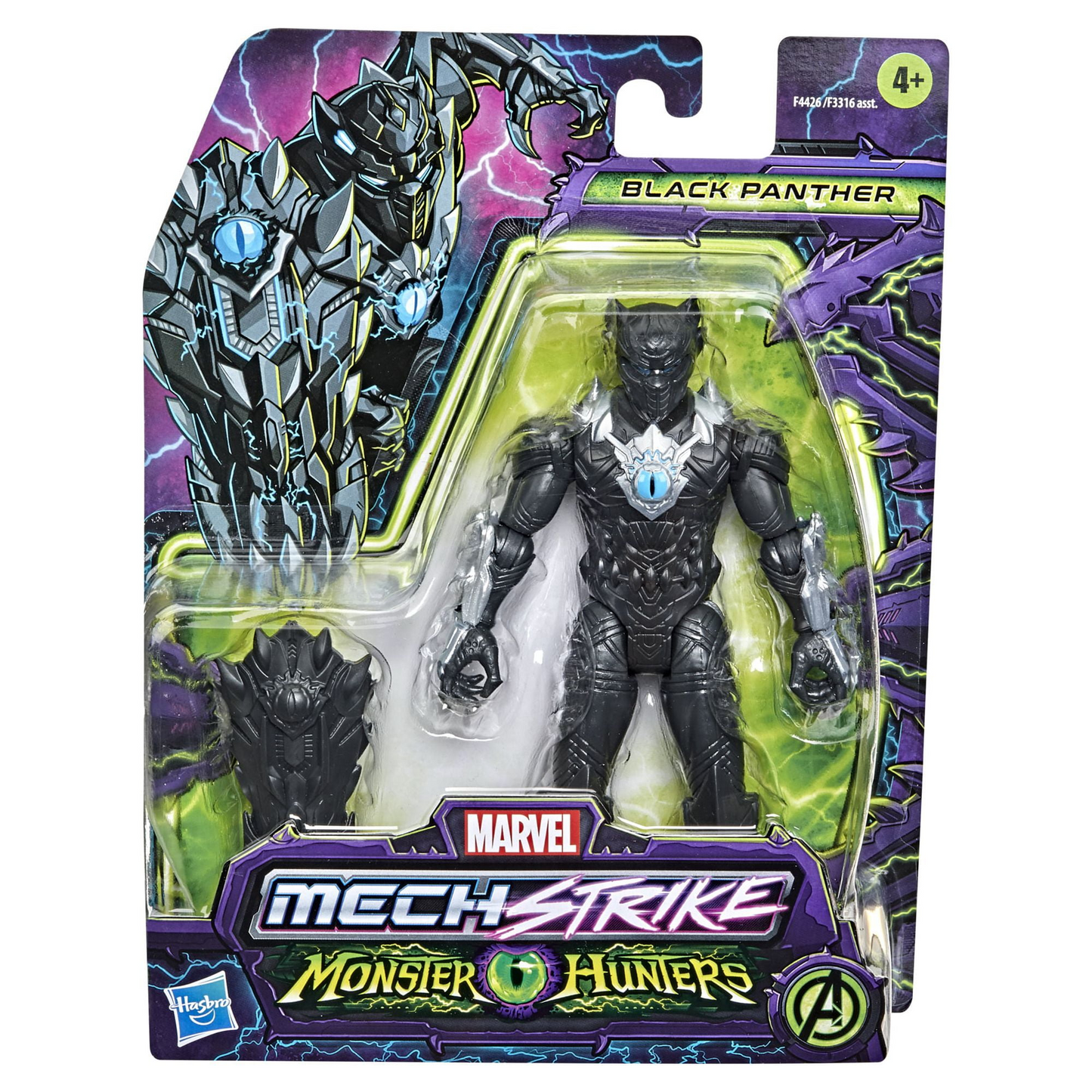Marvel - Black Panther - Mech Strike Monster Hunter 4 Inch Action Figure