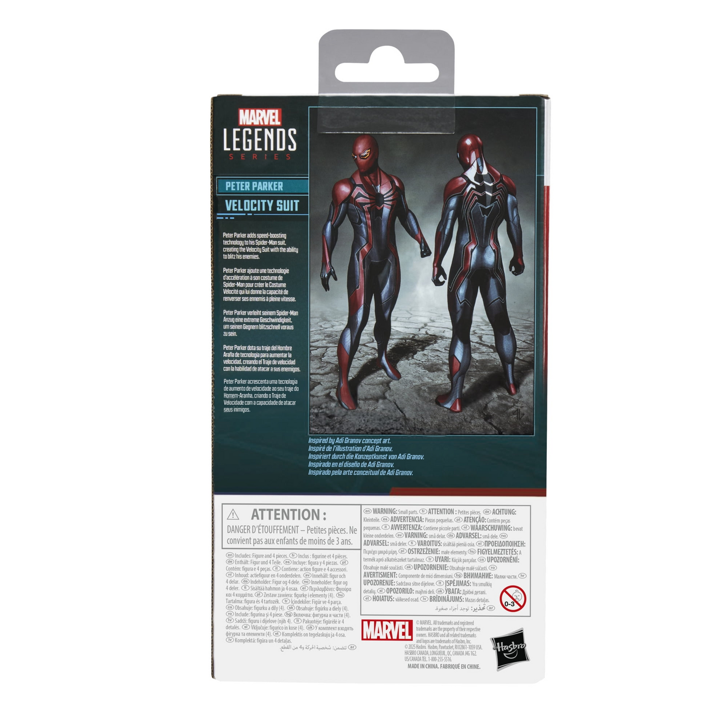 Marvel Legends Series Spider-Man Gamerverse Velocity Suit Peter Parker 6 Inch Figure