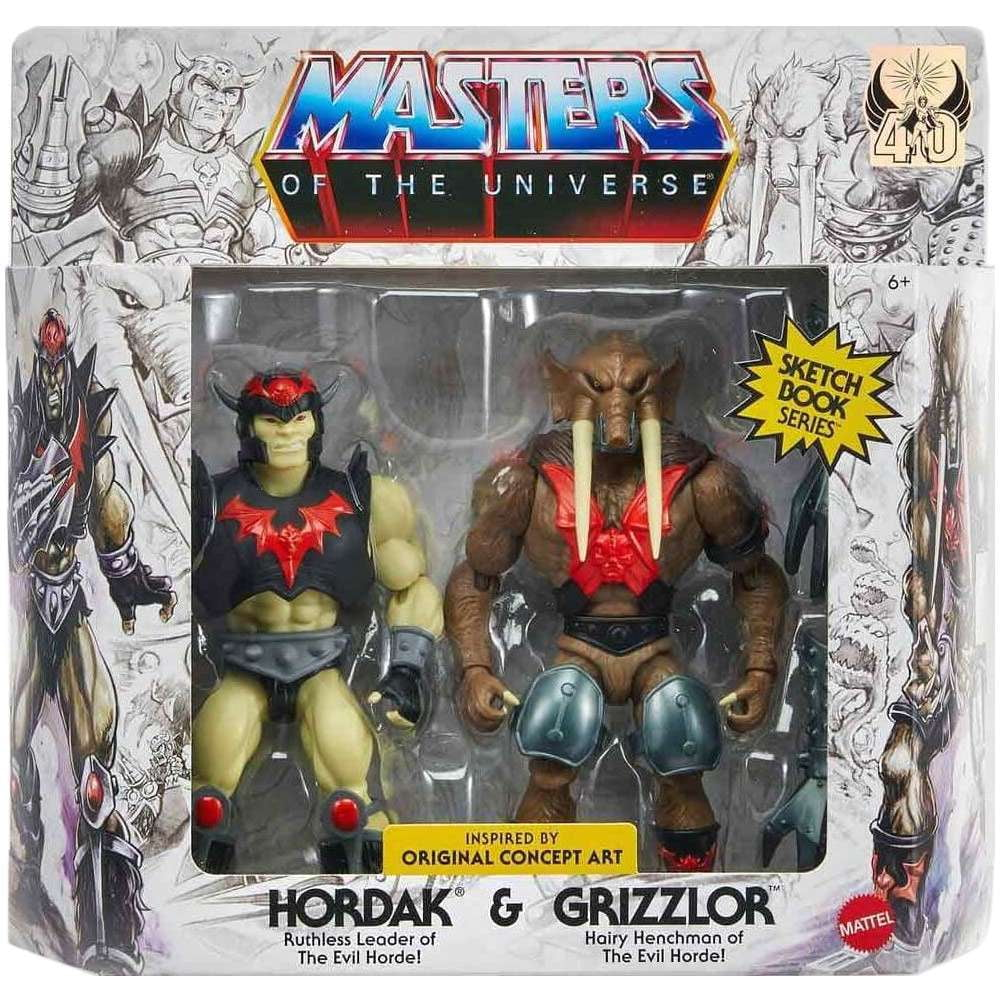Masters of the Universe Origins Sketchbook Series 5.5 Inch Hordak & Grizzlor Figures