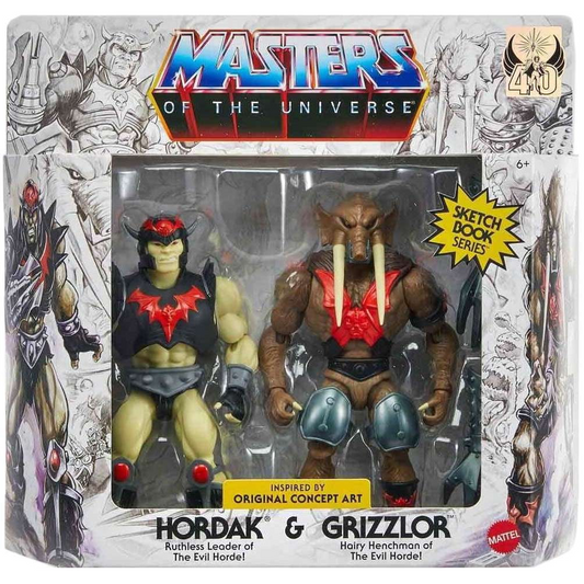 Masters of the Universe Origins Sketchbook Series 5.5 Inch Hordak & Grizzlor Figures