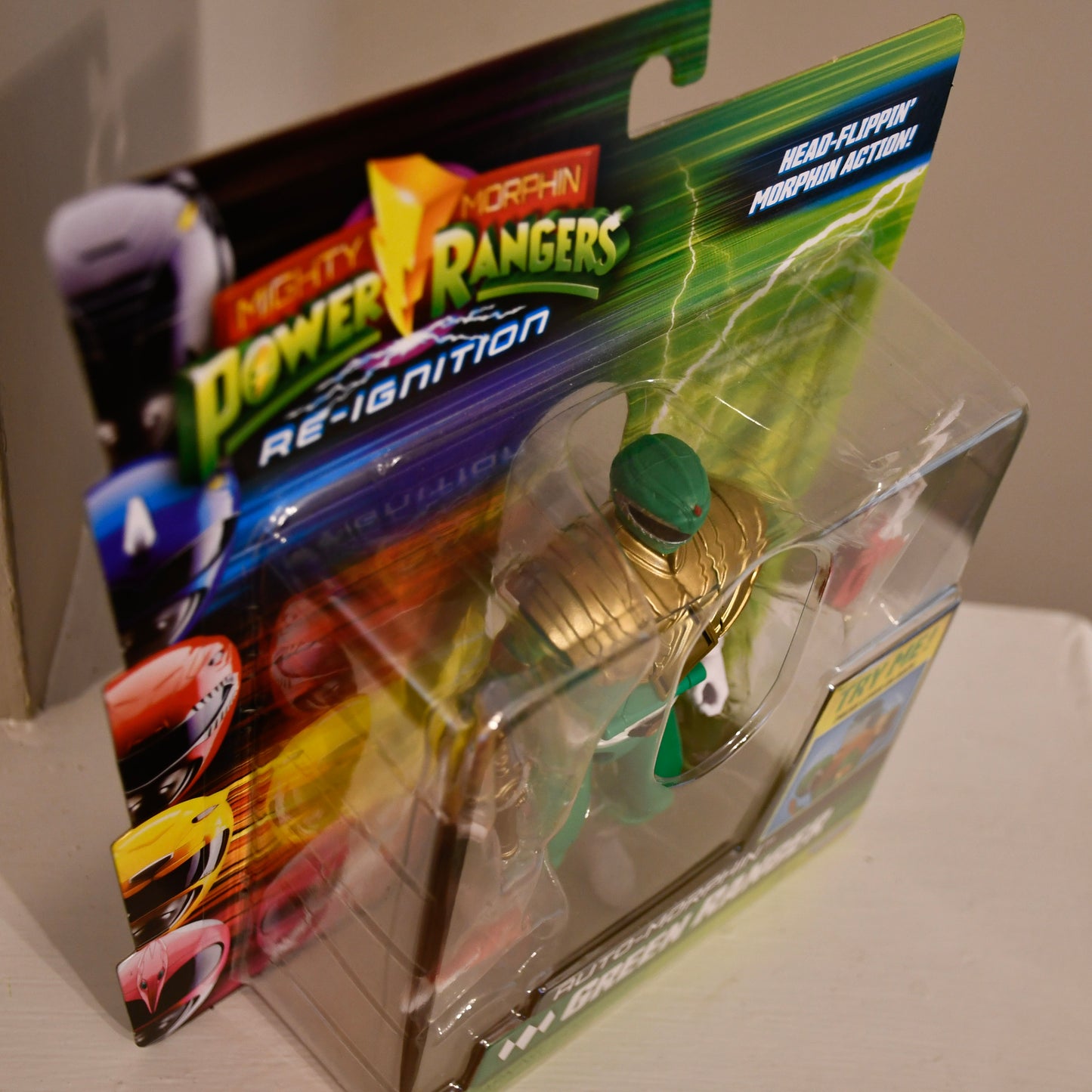 Mighty Morphin Power Rangers Re-Ignition Auto Morphin Tommy Green Ranger Figure