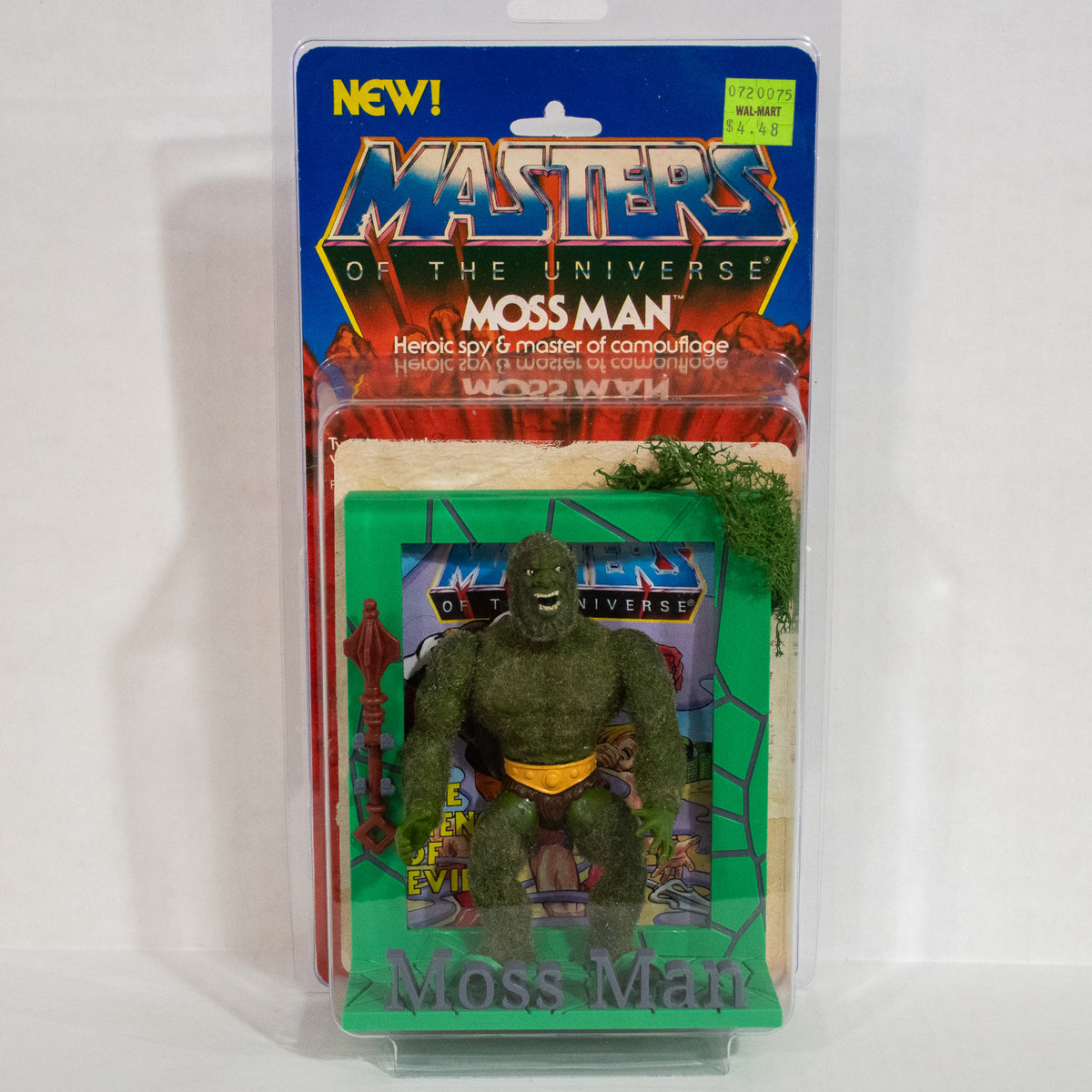 Moss Man Complete Vintage MOTU Masters Of The Universe 1985 w/ Stand