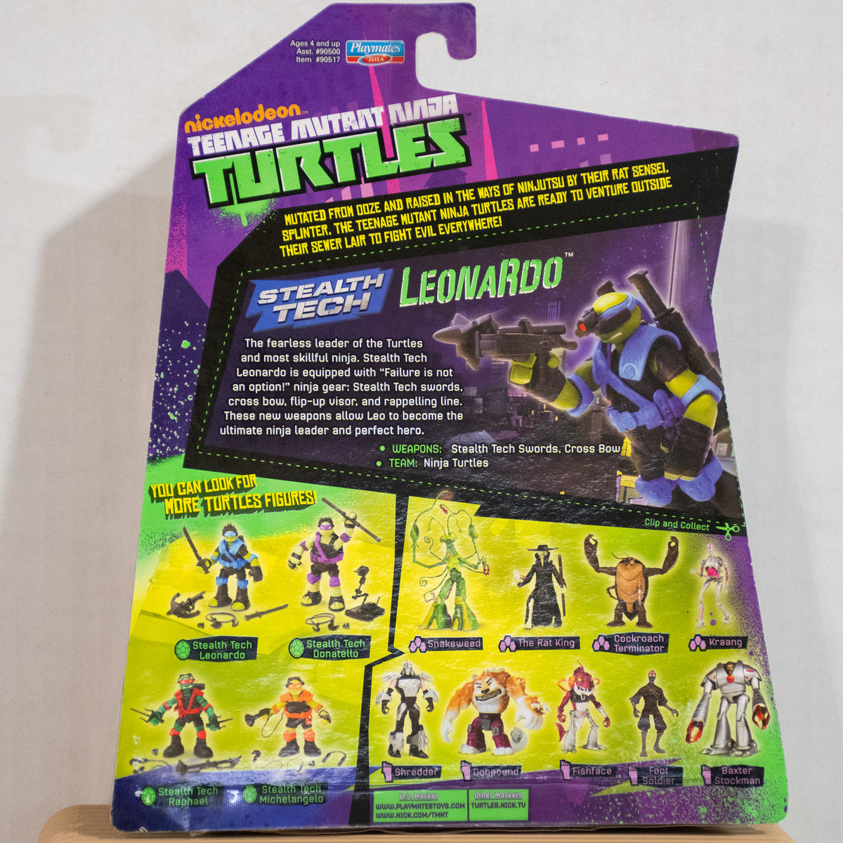 2013 Nickelodeon Teenage Mutant Ninja Turtles Stealth Tech Leo Raph Donnie Mikey Set of 4 Figures