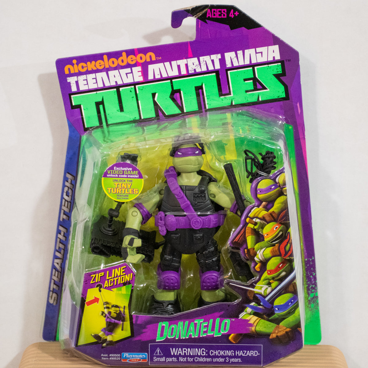 2013 Nickelodeon Teenage Mutant Ninja Turtles Stealth Tech Leo Raph Donnie Mikey Set of 4 Figures