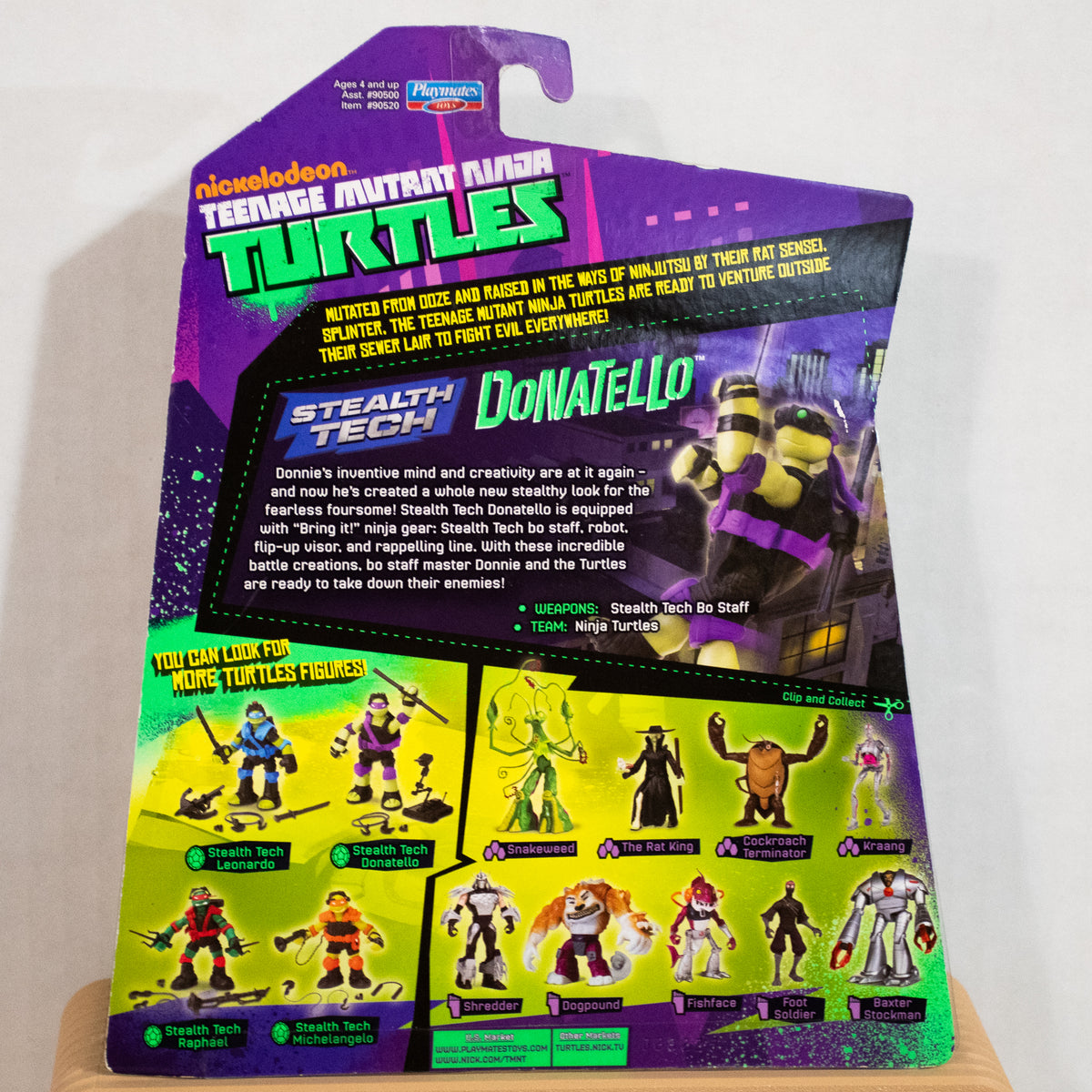 2013 Nickelodeon Teenage Mutant Ninja Turtles Stealth Tech Leo Raph Donnie Mikey Set of 4 Figures