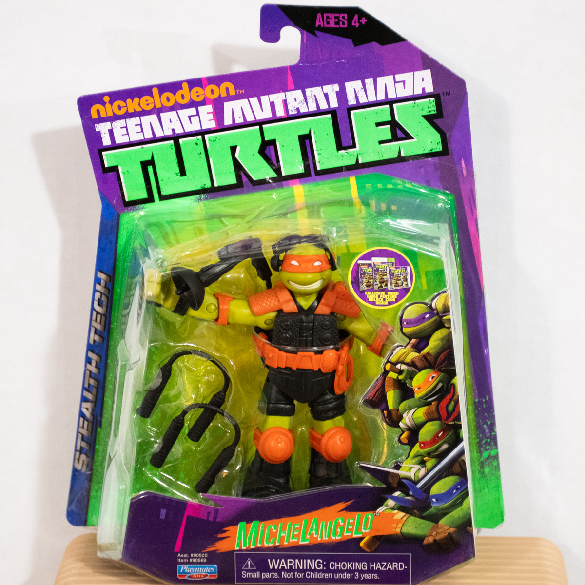 2013 Nickelodeon Teenage Mutant Ninja Turtles Stealth Tech Leo Raph Donnie Mikey Set of 4 Figures