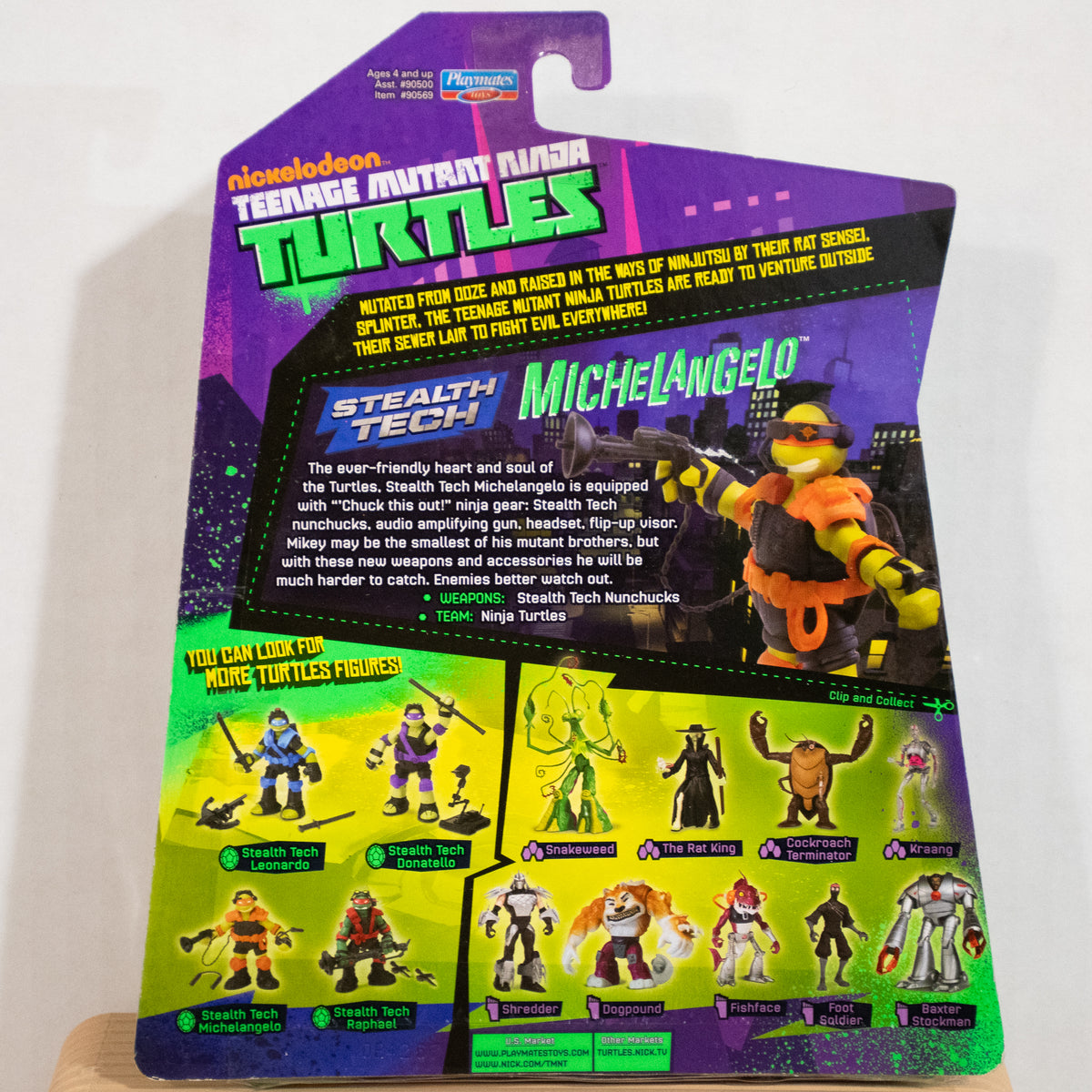 2013 Nickelodeon Teenage Mutant Ninja Turtles Stealth Tech Leo Raph Donnie Mikey Set of 4 Figures