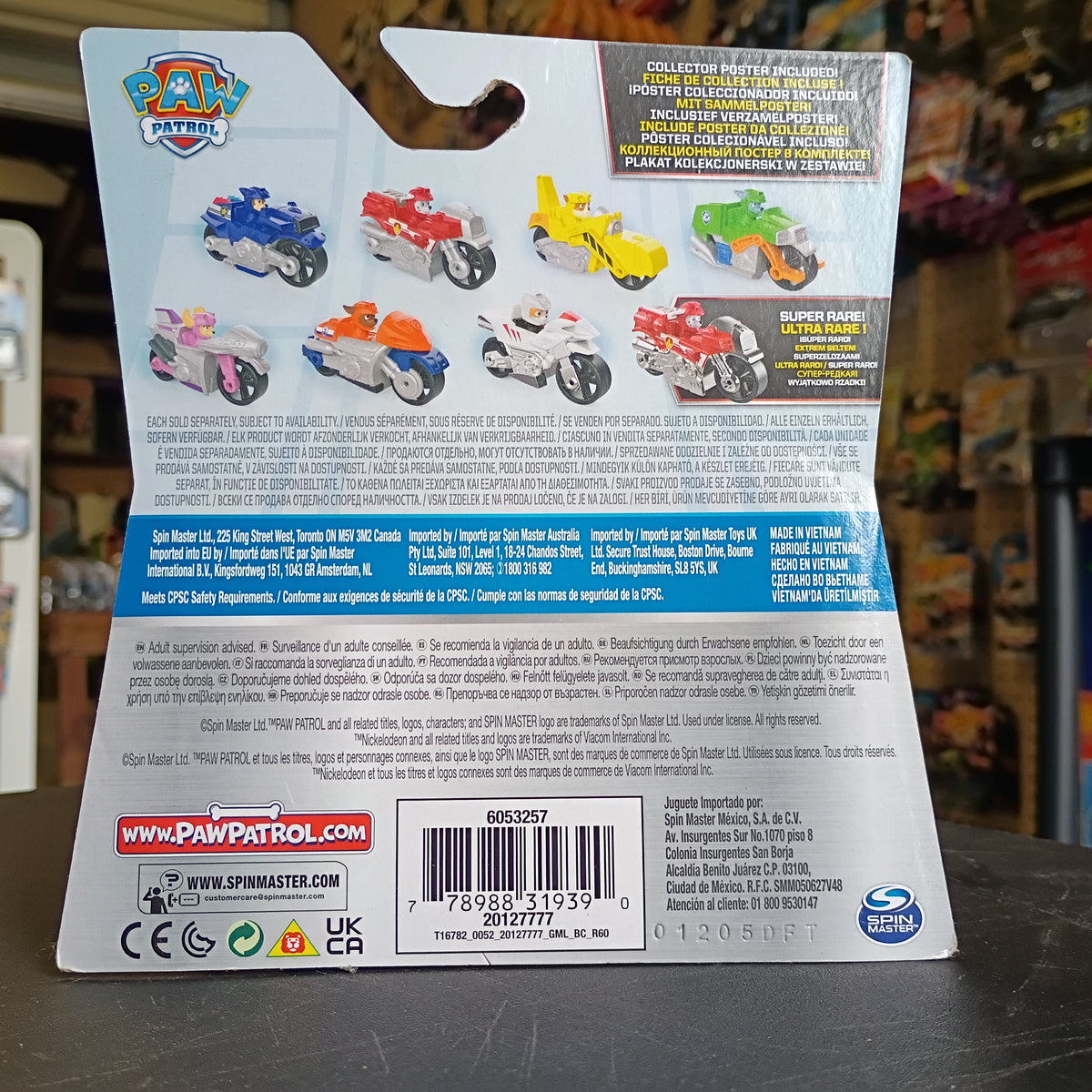 Paw Patrol Moto Pups Zuma True Metal 1:64 Nickelodeon Motorcycle Vehicle
