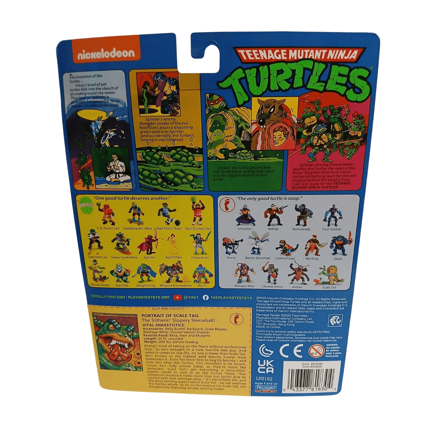 TMNT Teenage Mutant Ninja Turtles Scale Tail Playmates Action Figure 2025
