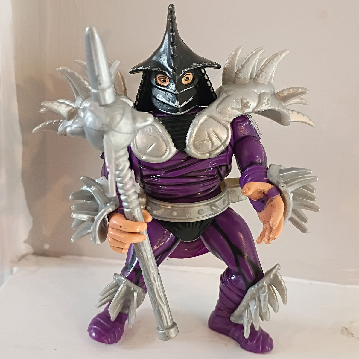 Teenage Mutant Ninja Turtles TMNT 1992 Movie Star Super Shredder Figure with Mace Weapon