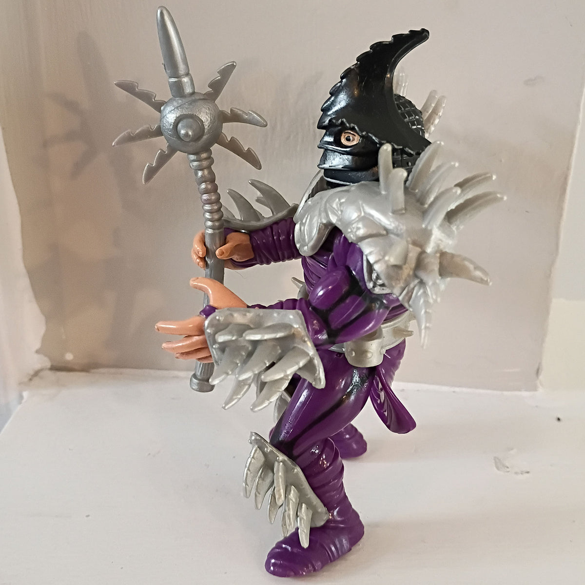 Teenage Mutant Ninja Turtles TMNT 1992 Movie Star Super Shredder Figure with Mace Weapon