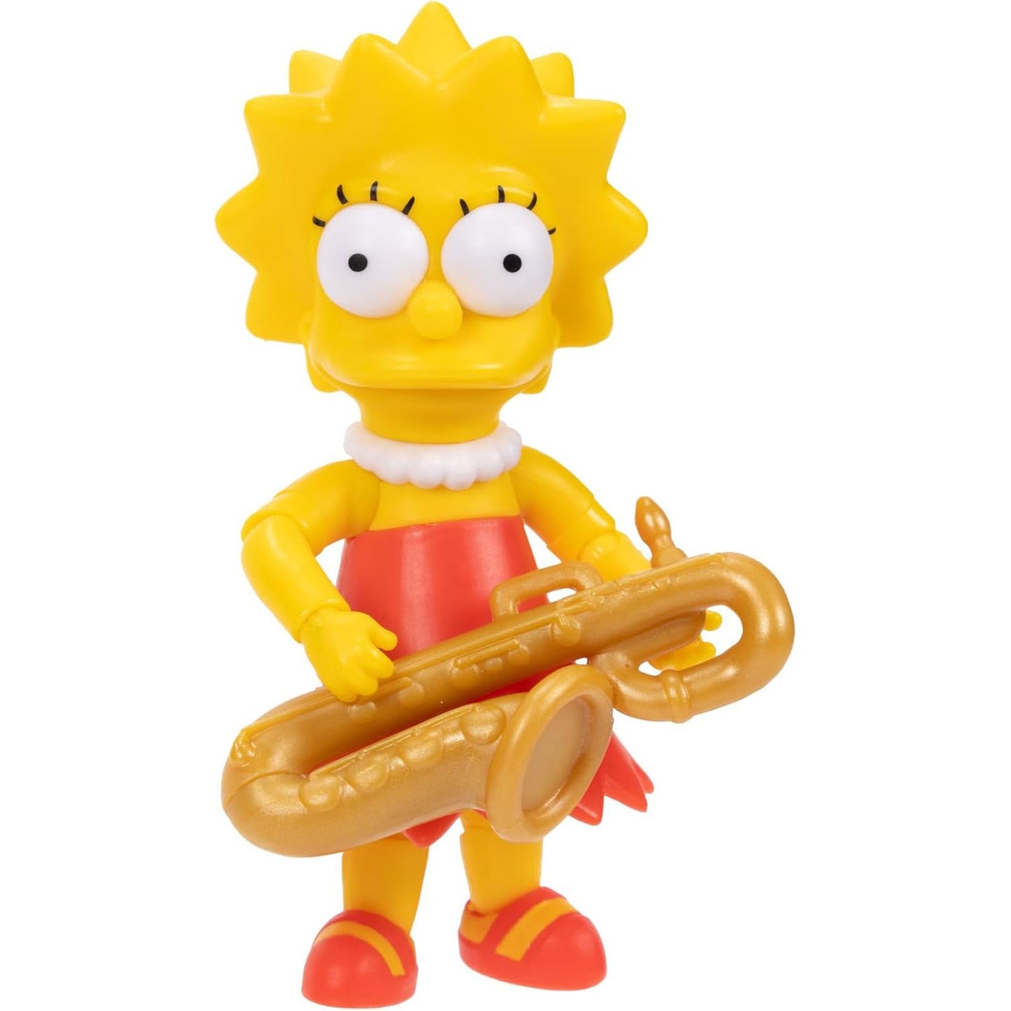 The Simpsons 5 inch Scale Lisa Simpson Articulated Action Figure with Saxophone Accessory