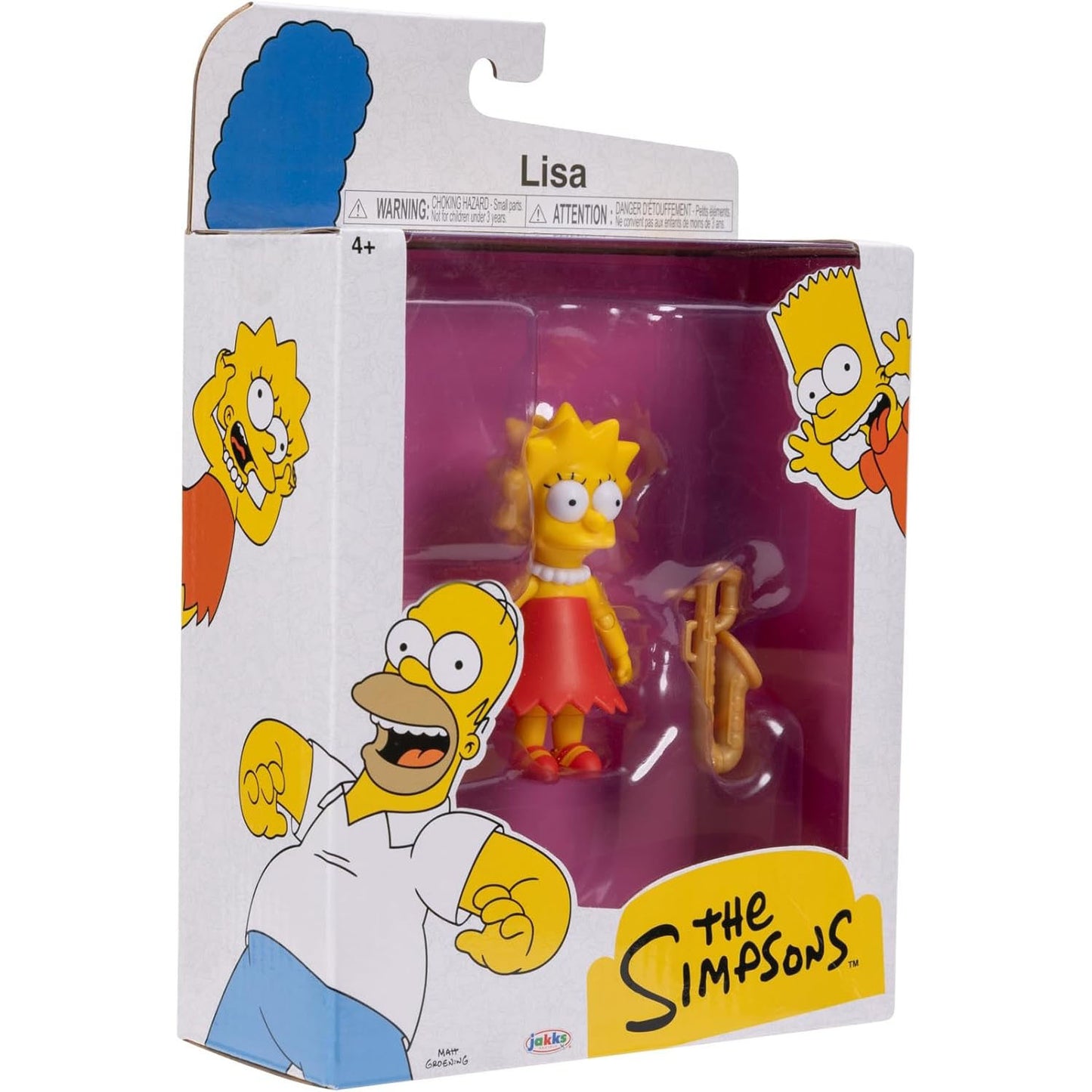 The Simpsons 5 inch Scale Lisa Simpson Articulated Action Figure with Saxophone Accessory