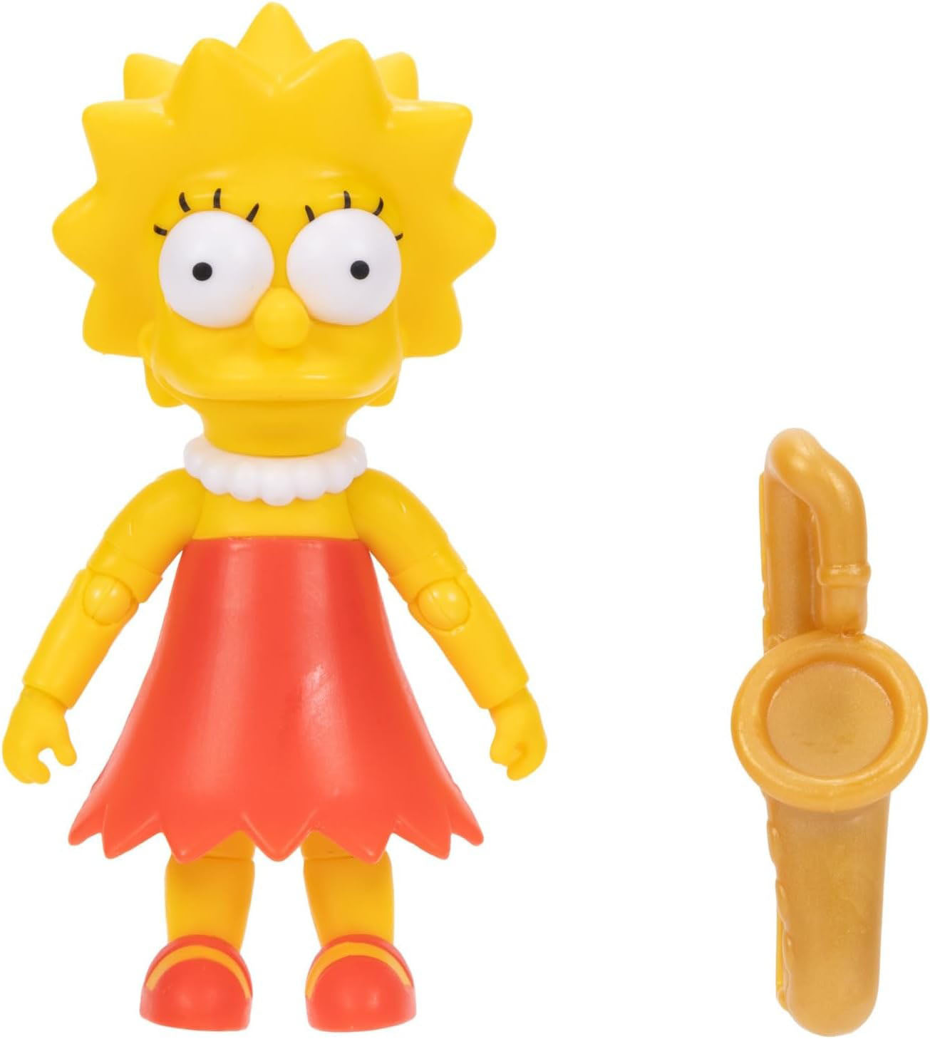 The Simpsons 5 inch Scale Lisa Simpson Articulated Action Figure with Saxophone Accessory