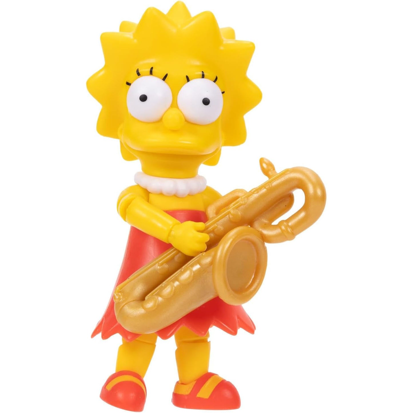 The Simpsons 5 inch Scale Lisa Simpson Articulated Action Figure with Saxophone Accessory